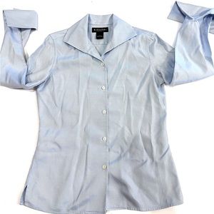 Brooks Brothers women’s dress shirt.  Blue/white stripes.  Size 4